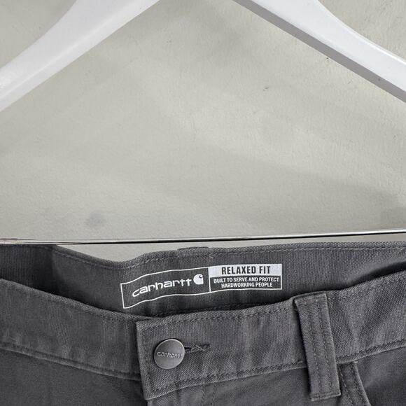 Men’s Carhartt Gray Relaxed Fit Pants 36X34 AS - Picture 3 of 5